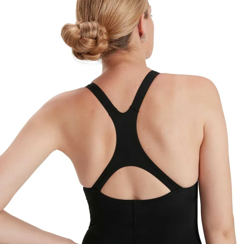 Speedo Women's ECO Endurance+ Kickback Swimsuit Black-6